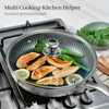 13 In Glass Lid for Frying Pan, Tempered Replacement Cover