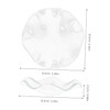 iplusmile Replacement Transparent Wavy Glass Dish for Essential Burner Aromatherapy