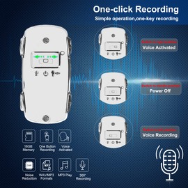 16GB Digital Voice Recorder,Car Model Voice Activated Recorder for Office Desktop Decoration, with 3.5mm Earphones for Playback Recorded Sounds