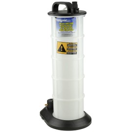 Mityvac MV7300 Pneumatic 2.3 Gallon Venturi Vacuum Pump Fluid Evacuator, Uses Compressed Air, Chemical-Resistant Polyethylene, Air Shut-Off Valve, Overflow Prevention, Quick-Drain Spout, Large Base