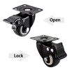 4 Pcs 40mm Heavy Duty Swivel Castors 360 Degree Silent