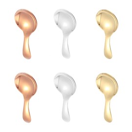 6 PCS Short Handle Spoons Tablespoon Measuring Spoons for Tea Coffee Scoop Measuring Spoons for Tea Sugar Flour Salt Spice