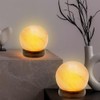 Table Lamp Salt Crystal Salt Crystal Lamp Wooden Base Table