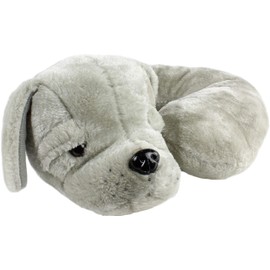 Comfy Feet Gray Puppy Pillow Pal Neck Pillow
