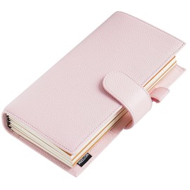 Moterm Companion Traveler's Notebook Cover - Upgraded Design with Back Pocket (Standard Size, Pebbled-Quartz)