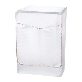 sourcing map Washer Dustproof Cover Washing Machine Cover, Waterproof Cover Silver 24Wx25Dx33H Inch (XL Size) for Front Load Washer