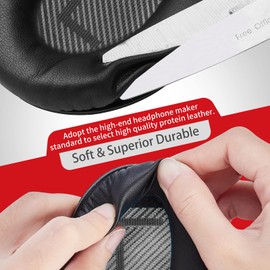 Krone Kalpasmos -Ohrpolster für Bose Kopfhörer, kompatibel mit Bose QuietComfort 35 II / QC35 / QC25 / QC2 / QC15 / Ae2 / Ae2i / Ae2w / SoundTrue & SoundLink (Over-Ear) Schwarz/Schwarz