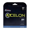 Acelon Advanced Copolyester Tennis Racquet String, 17GA 1.25mm, Silver