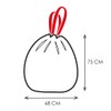 Alfapac - 10 Bags 50 L with Slider Straps, Very
