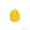 Candlestock Handmade Natural Beeswax Pinecone Candle - Slender - Chocolate