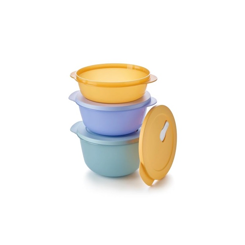 Tupperware Essentials Store, Serve & Go Large 3 Piece Bowl