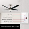 Tuya WiFi Intelligent Touched Screen Fan Light Switch Speed Adjustable