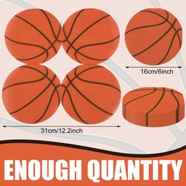 Servilletas de Baloncesto Decoración de Fiesta Deportiva Suministros para Fiesta de Baloncesto Servilletas Desechables de Cumpleaños de Baloncesto Recuerdos de Fiesta de Baloncesto (Baloncesto,120)