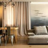 Premium 12 Pcs Wooden Curtain Drapery Rings, Silver for 1