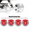 4Pcs Metal Simulation Brake Disc Calipers for Traxxas TRX4 TRX6