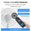 Handheld High Accuracy Anemometer Double Bearing 8-blade Fan Digital Anemometer
