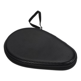 M METERXITY Table Tennis Racket Case - Ping Pong Paddle Cover, Gourd Shape, Apply to Table Tennis Rackets (280 x 180 x 50mm, Texture Black)
