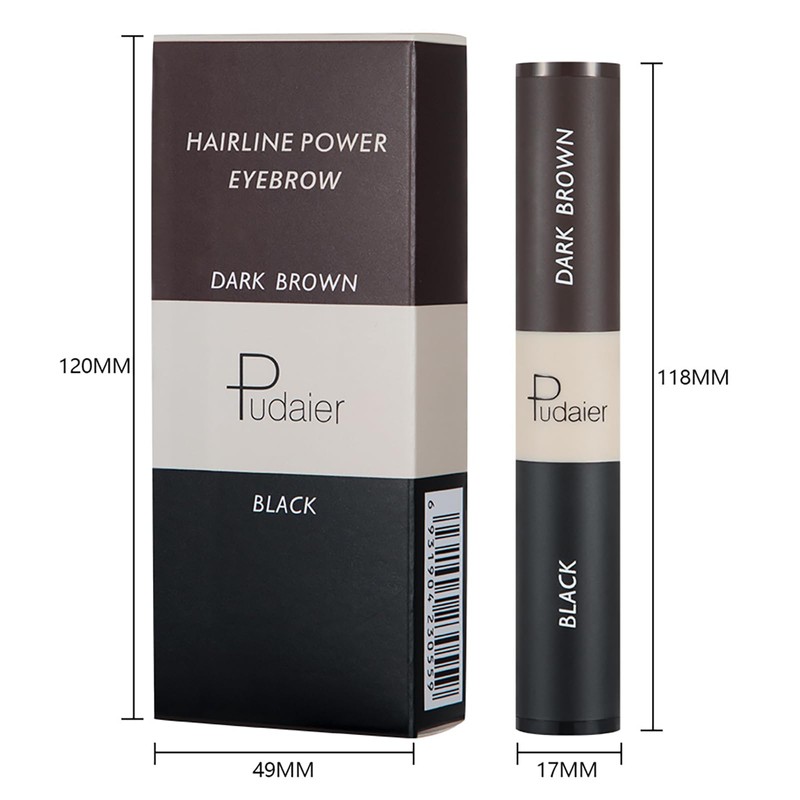 Holzsammlung Eyebrow Stamp Stencil, 2 Colours in 1 Eyebrow Powder
