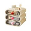 Cosmetics storage box, three-layer drawer, home desktop storage box, suitable