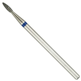 ianblues Nail Drill Flame-Shape Diamond Bit EFile for Nail Techs Electric Manicure Drill Machine to Make Cuticle Care, Double Hand Use (0.07 in, Mini, Middle)