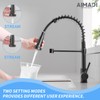 Oil Rubbed Bronze Kitchen Faucet,AIMADI Commercial Single Handle Single Hole