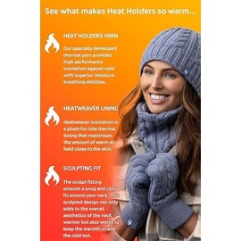 HEAT HOLDERS | SockShop | Ladies Arden Thermal Ribbed Pom Pom Turn Over Beanie | Winter Warmth | Women's One Size Fits Most | Cerise