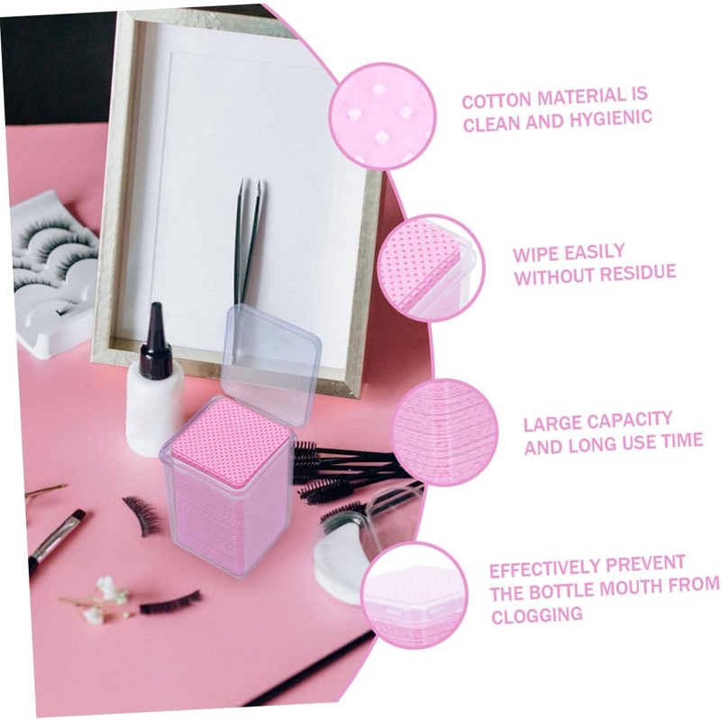 Toallitas para Extensiones de Pestañas Rosa, 4 Cajas 200 Piezas,