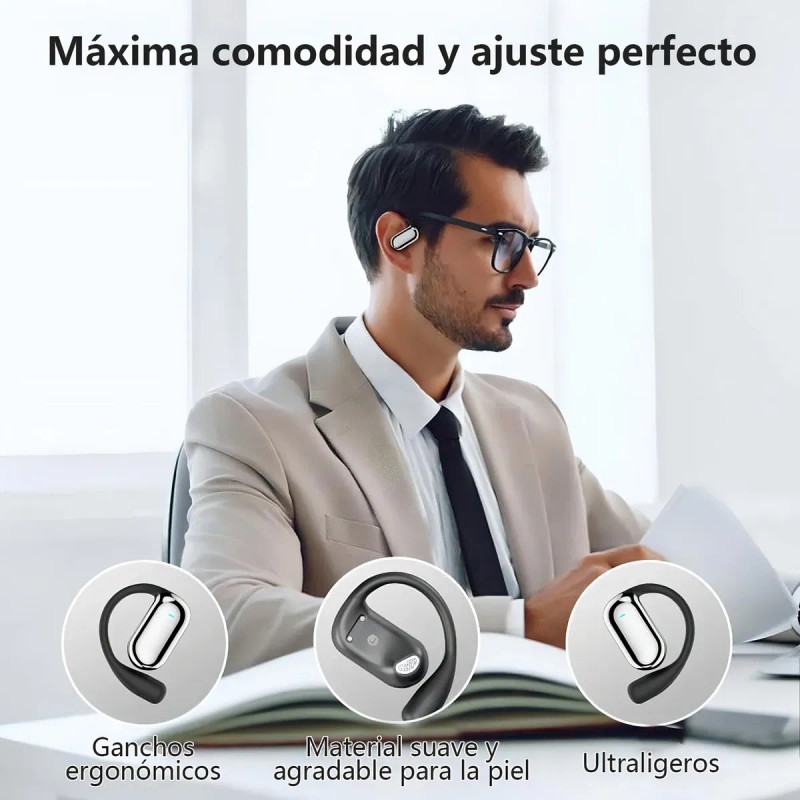 Kuesuny Audfonos in-ear inalmbricos 1Hora Kuesuny GT280HiFi Negro Auriculares Inalambricos