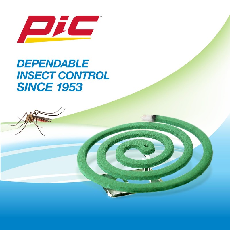 PIC Mosquito Repelling Coils, 4 Count Box, 5 Pack -