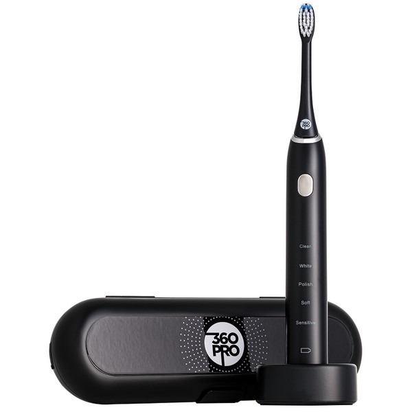 360PRO Sonic Toothbrush GO Edition - Black - Discontinued Product
