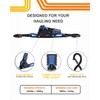 Strapinno Retractable Ratchet Straps - 1 in x 4 ft
