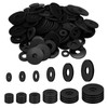 MisFun Pack of 120 Rubber Washers, Rubber Flat Washers Set,