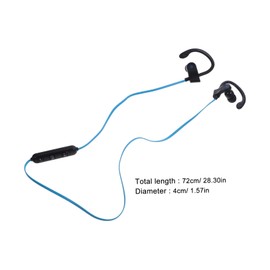 Operitacx Ear Hook Wired Stereo Headphones with Microphone Comfortable Fit Speaker Compatibility for Smartphones and Gaming Black and