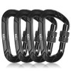 4pcs 12KN Twist Locking Carabiner Snag Free Carabiner Pet Collar