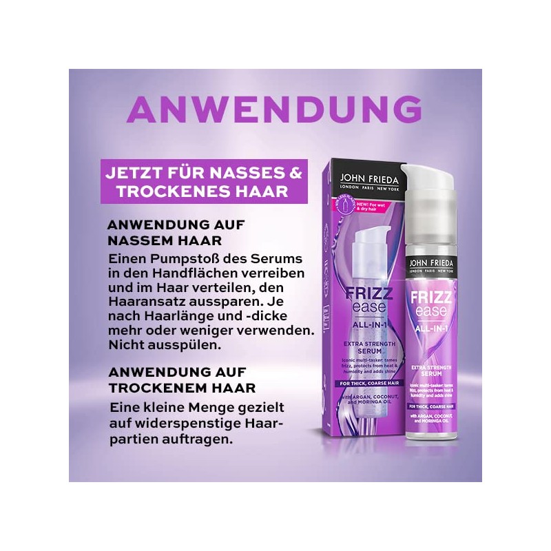 John Frieda 4 in 1 Extra Strong Serum – Content: