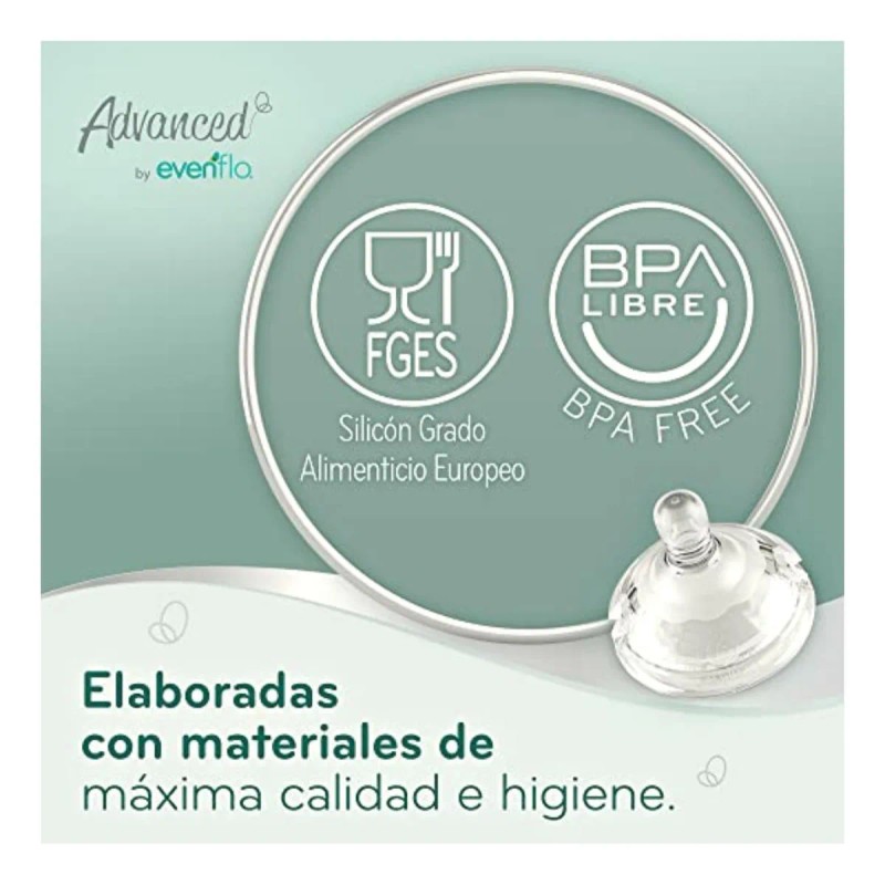 Advanced By Evenflo, Mamila Anticólicos, Flujo Lento,