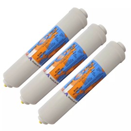 Omnipure K2551-KK Inline Calcite / Corosex 10" x 2" 3/8"QC 3PK