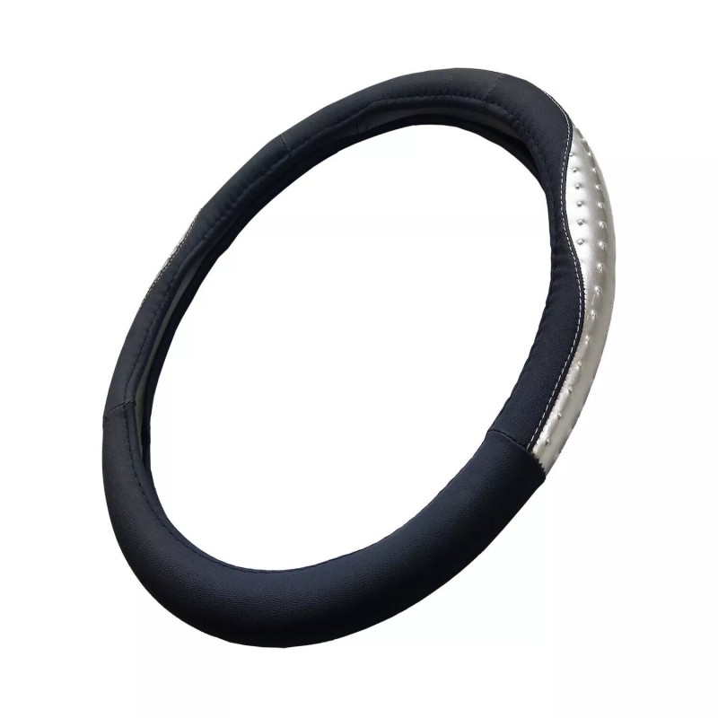 CPR Ostrich Style Texture Black & Grey PU Leather Universal