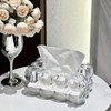 AIMALL Nordic Acrylic Tissue Box, Luxurious Transparent Design, 7.9" x