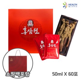 Jeonggwanjang CheongKwanJang Red GinsengWon 50ml / 정관장 홍삼원 50ml x 60개 선물세트 + 쇼핑백증정 6년근 명절 부모님 효도 H