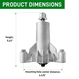 UPOW 130794 Spindle Compatible with Craftsman LT1000 LT2000 DYT4000 42" Deck Tractor, HU, Poulan Pro Riding Mower, Replace 532128285 532130794 532133172 1-Pack