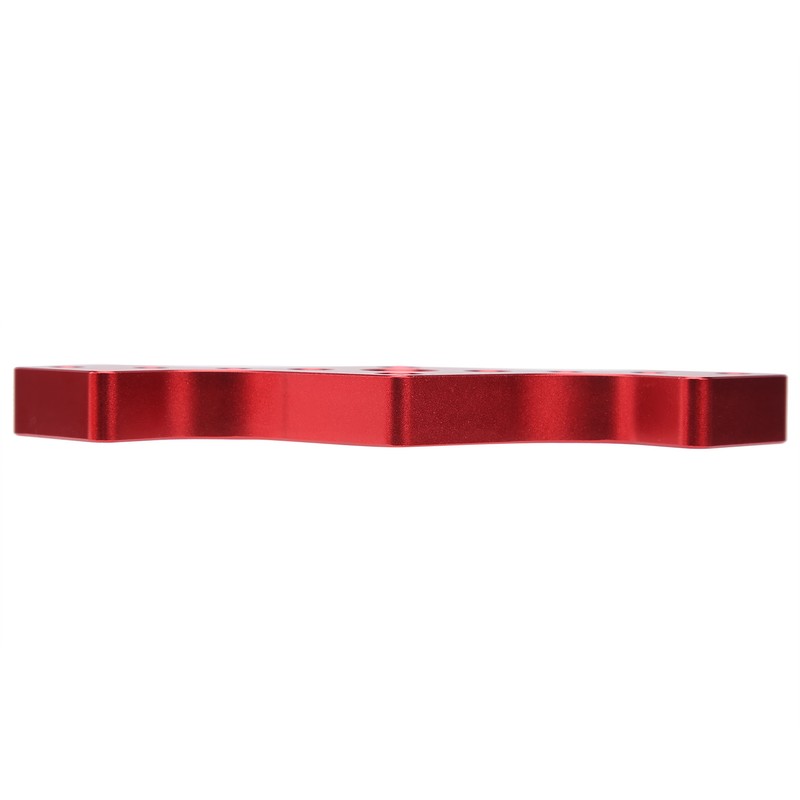 Woodworking Straight Hole Punch Locator Red Aluminum Alloy with Drill