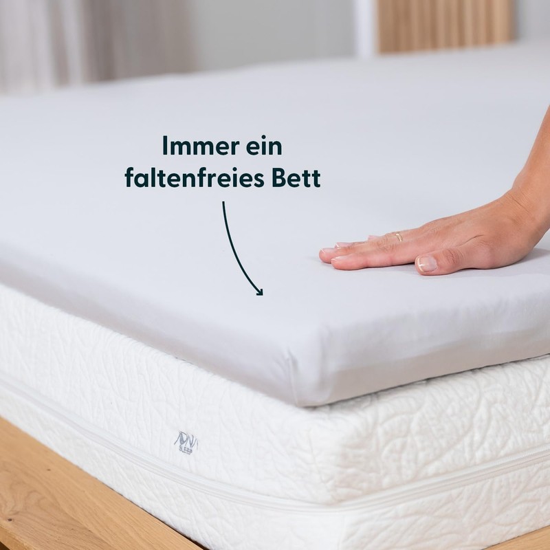 Jona Sleep Topper Cover Fitted Sheet Cotton Oeko Tex Fitted