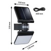 Paulmann Lesla 94609 Outdoor Solar Floodlight IP65 3000K USB PIR