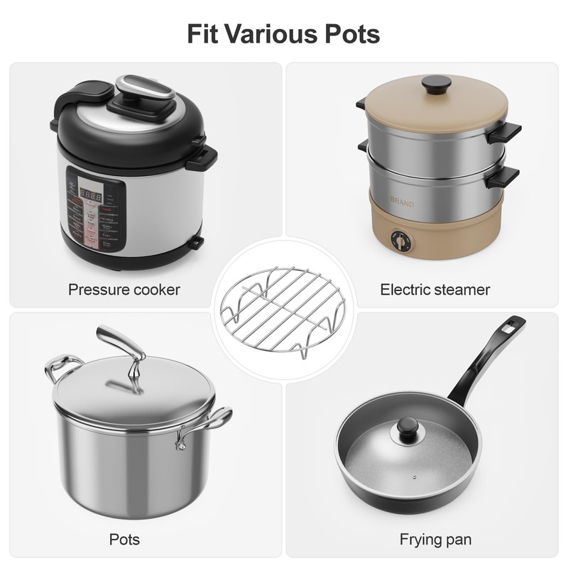 GSlife Instant Pot Steamer Rack - Stainless Steel Instant Pot