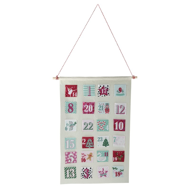 Trimits Make Your Own Fabric Pocket Advent Calendar Kit, 30