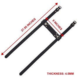 RiderVibe Thick Leather Carry Strap Blanket Holder for Motorcycle Picnic Blanket Carry Strap for Camping Festivals Picnics Outdoor (Leather, Black-2Pack)