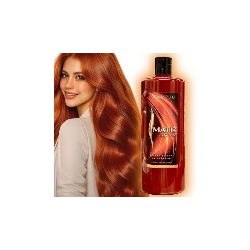 Kit Shampoo 1lt Copper Tratamiento Intensificador Copper