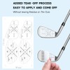 ATTRACTIVE Golf Impact Tape Set, 200 Pcs Club Impact Stickers