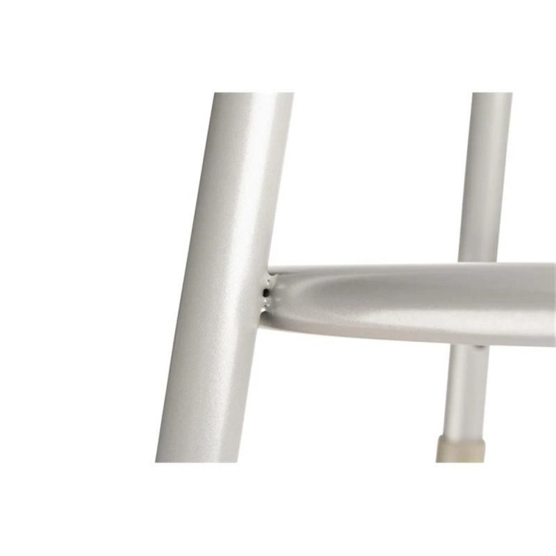 Pemberly Row 32-39" Metal Heavy Duty Stool with Backrest in